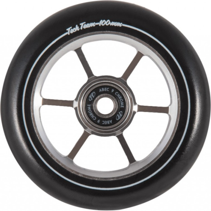 Колесо TECH TEAM для самоката X-Treme 100*24мм 6RT, grey NN002292