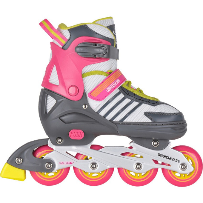 Ролики TECH TEAM KARGO 2021 розовый, размер 31-34 NN004080